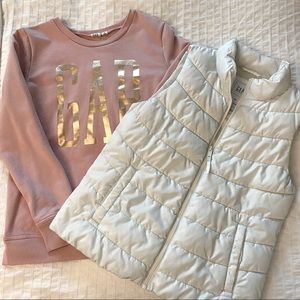 GAP Sweatshirt and Vest